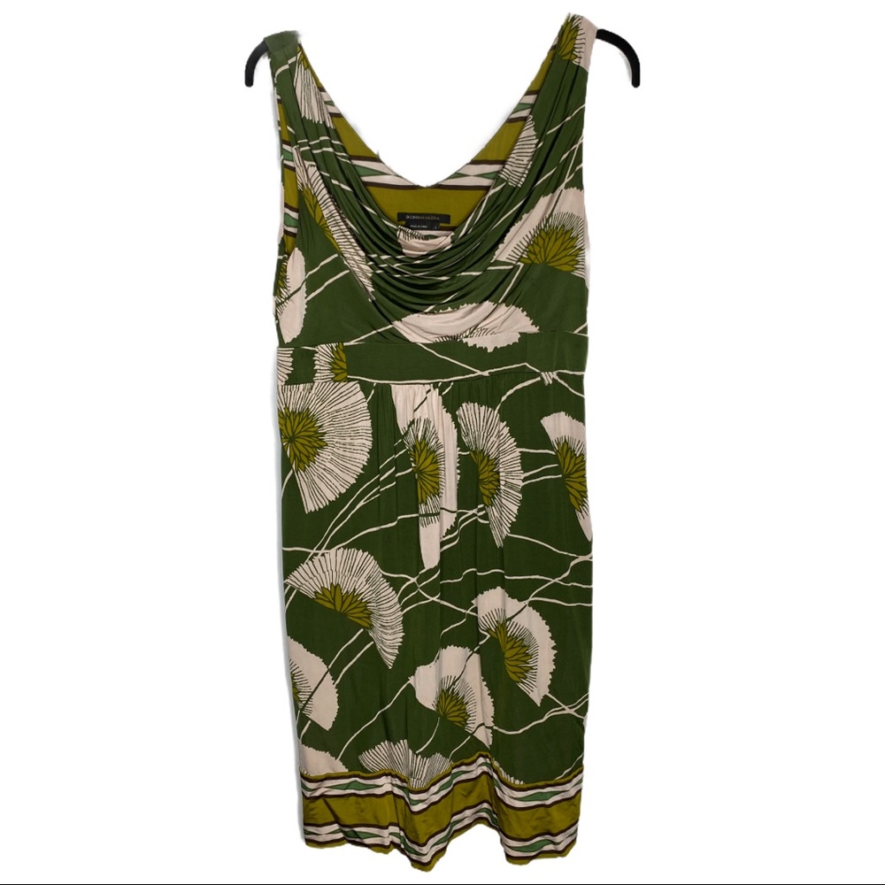 BCBGMaxazria Olive Sleeveless Dress Size Large - Picture 5 of 7